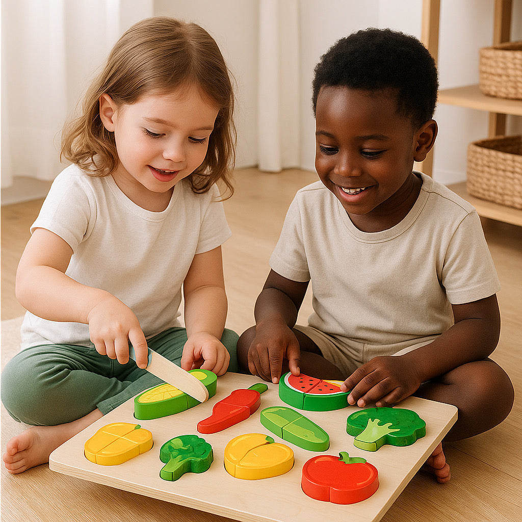 Semáforo Game (Cutting Board & Baskets)