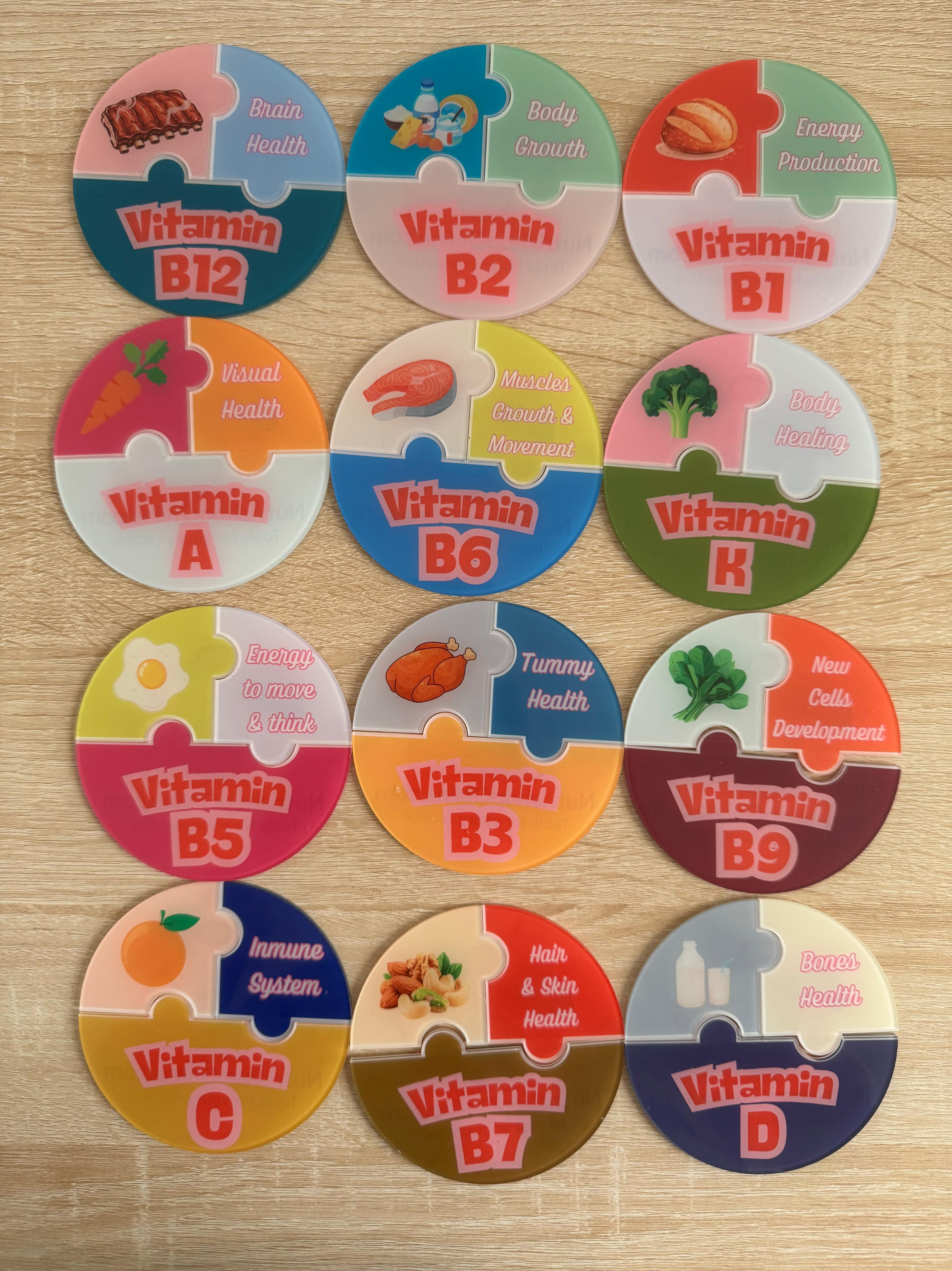 13-piece kids vitamin puzzle